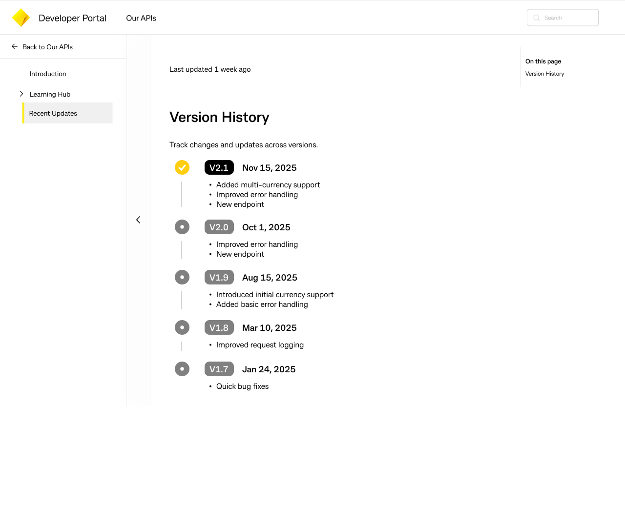 Updates and notifications